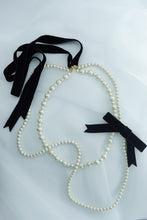 画像をギャラリービューアに読み込む, DOUBLE STRAND OF PEARLS NECKLACE（＆RIBBON）
