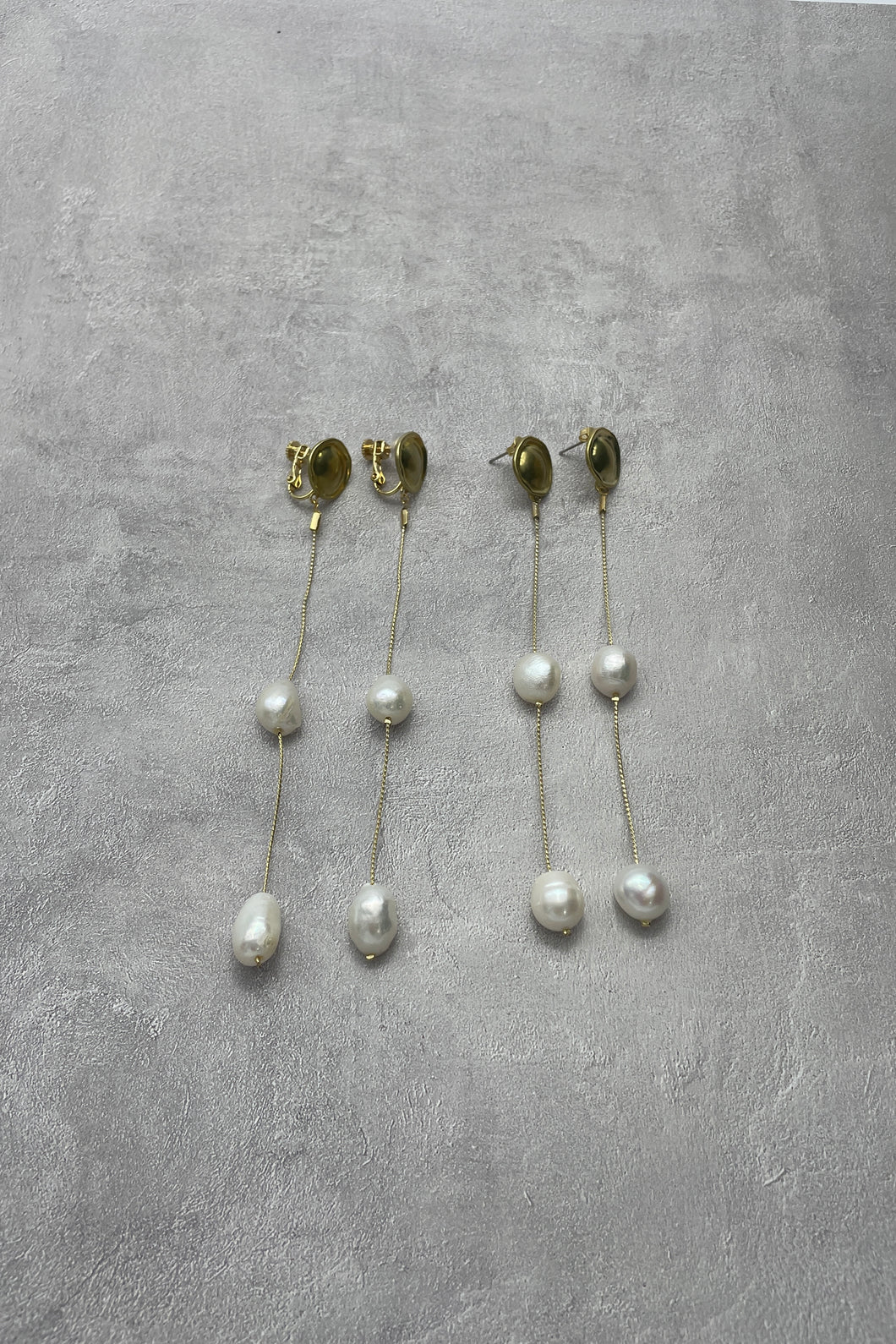 BAROUQUE PEARL EARRING/PIERCE